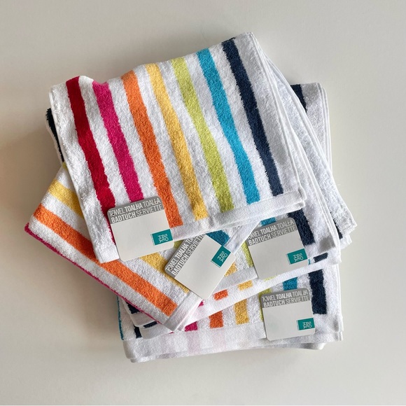 Sorema Bath Sorema Multicoloured Bath Towel Set Shower Curtain